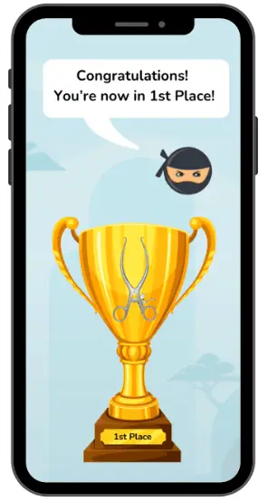 Leveling-up - Get notified when you pass your competition.