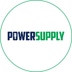 power supply round logo