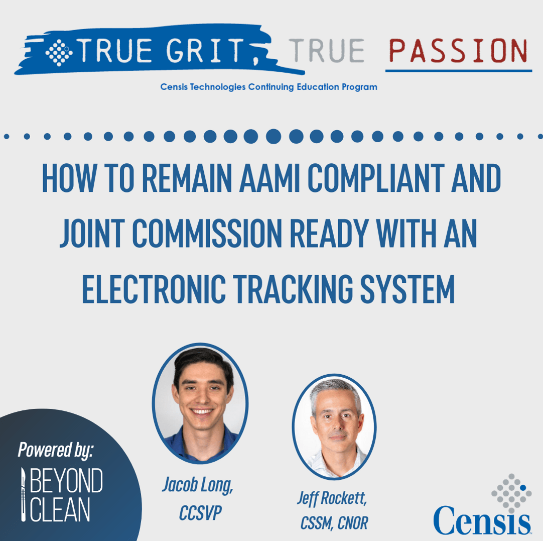 How to remain aami compliant and Joint Commission ready with and electronic tracking system