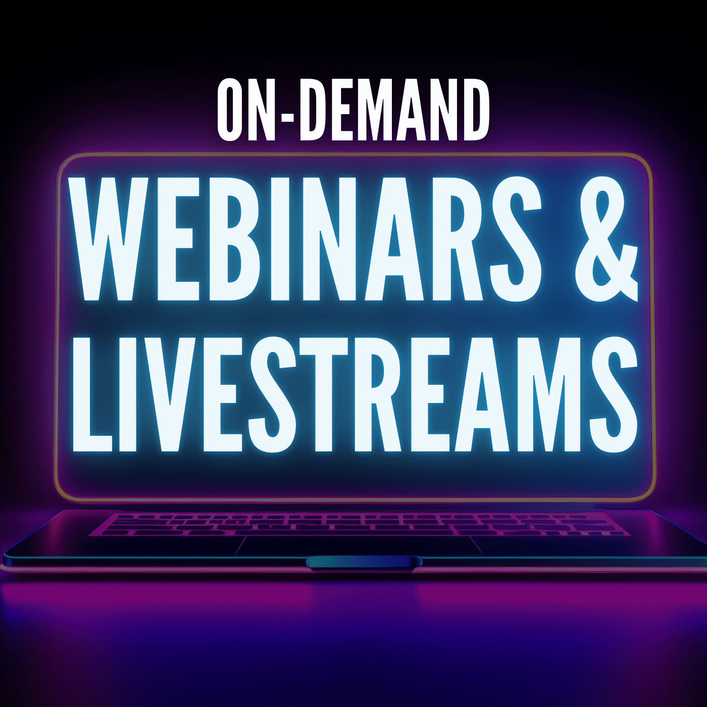 On Demand Webinars & Livestreams Logo