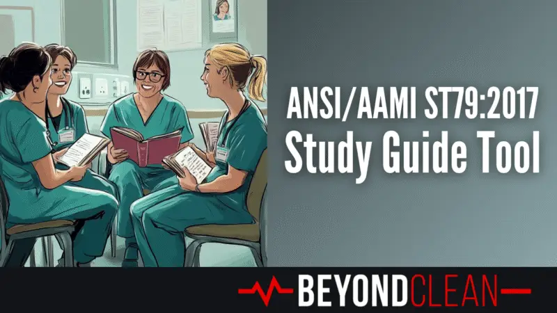 Group of Sterile Processing professionals reading a book