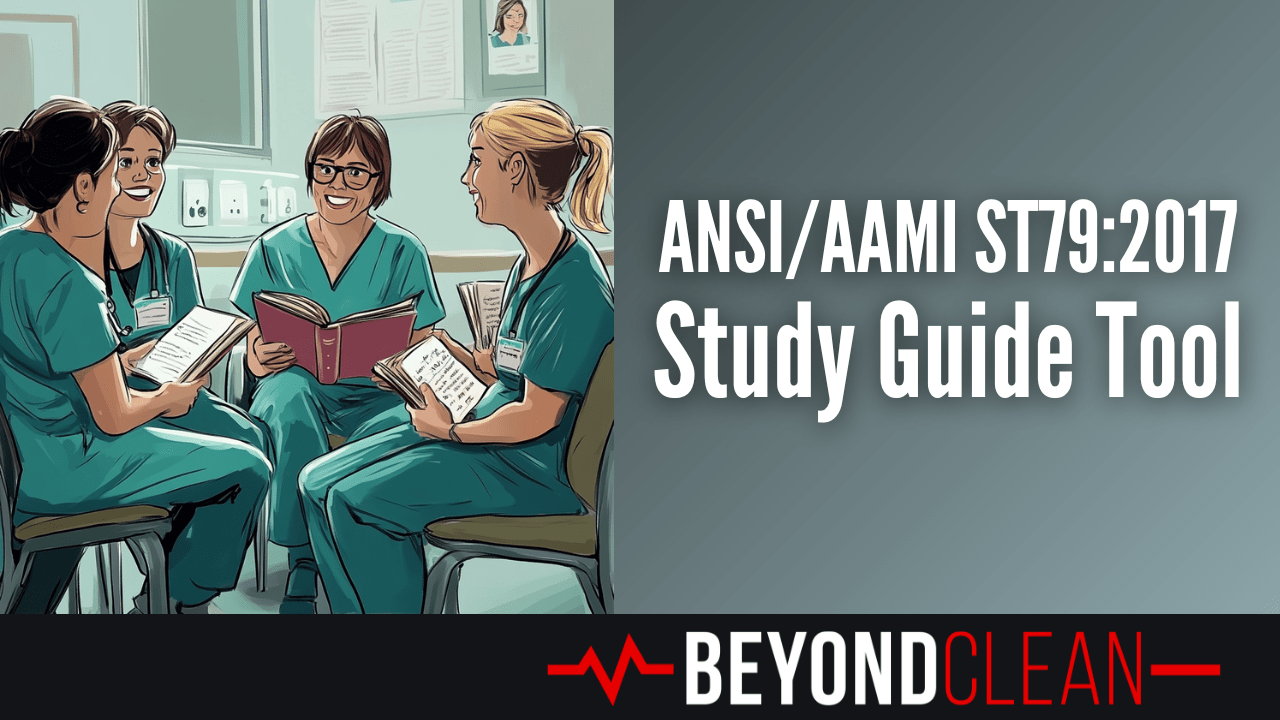 Group of Sterile Processing professionals reading a book